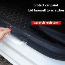 汽车透明保护膜 - 防刮、防水、防剥落漆面保护膜，适用于车门、车门护栏、汽车内饰、保险杠、引擎盖漆面保护膜，适用于大多数汽车 - 必备汽车配件 - 無色 - 查看 5