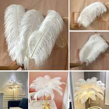 6pcs High-Quality Artificial Feather Room Decor, Wedding Decoration, Lightweight And Soft With Fine Texture,Fall Decor,Autumn