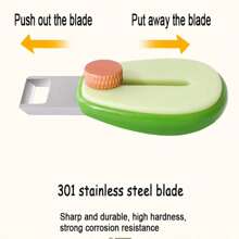 1pc Portable Fruit Peeler Mini Peeler Stainless Steel Retractable Knife Holder Outdoor Fruit Planer