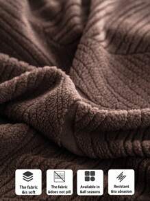 1 Stück Plüsch Jacquard rutschfeste Anti-Splash Sofasitzüberzug, weich und hautfreundlicher moderner Stil elastischer Sofahusse, geeignet für alle Jahreszeiten, hundesicher, passend für L-förmige Kombinations-Sofas und 1/2/3/4-Sitzer-Sofas (einzeln verkauft)