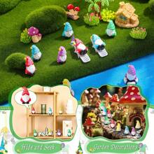 25/10/5 Stücke Mini Zwerg Figuren Micro Zwerge Fee Geschenk Statuen Figuren für Landschaft Außenbereich Terrasse Garten Frühlingsfest Party Dekoration, Geburtstagsgeschenk, Ostern Weihnachtsdekorationen, Muttertagsgeschenke
