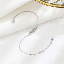 1pc S925 Sterling Silver Minimalist Mobius Loop Bracelet, Versatile And Infinity Symbol Jewelry Suitable For Daily Wear - Bracelet - View 6
