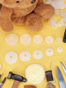 40/10 piezas Articulaciones para hacer muñecas - Ocho tamaños de articulaciones corporales - Articulaciones de plástico - Articulaciones para miembros y cabeza de muñecas de tela artesanal - Usadas para osos de peluche, hacer muñecas de tela artesanal - Manualidades DIY - Regalo perfecto para el aula, pasatiempos, regalar a amigos, compañeros de clase (12 mm, 20 mm, 30 mm, 40 mm)