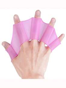 2 件/夏季硅胶游泳专用手脚蹼，适合青少年、成人自由泳划水、游泳手脚蹼游泳装备