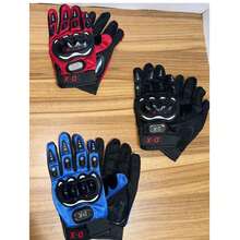 guantes de motociclista - azul real - Ver 6
