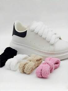 1 paire de lacets larges à la mode de style Ins, accessoires décontractés pour chaussures