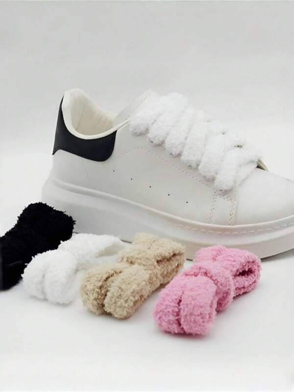 1 paire de lacets larges à la mode de style Ins, accessoires décontractés pour chaussures