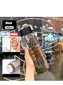 2 件/800ML 水瓶，防漏水瓶，宽口，配有易清洁刷，适用于健身房、家庭、学校、办公室（1 瓶）男女学生通用水杯，便携杯，便携式运动水杯 - 彩色 - 查看 21