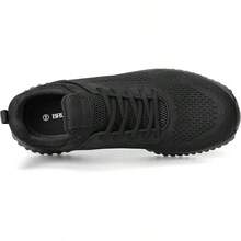 Men's Non Slip Work Shoes Walking Black & Lightweight Food Service Chef Kitchen Restaurant Resistant Sneakers