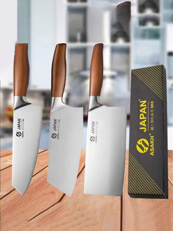 Kitchen Knives Set Stainless Steel Meat Chopping Cleaver Fish Vegetables Slicing Butcher Knife Japanese Chef Knife With Gift Box