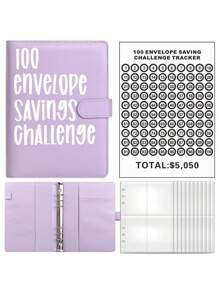 1pc 100 Day Savings Challenge Coin Envelope Budget Organizer, Storage Goal Planner, Savings Progress Tracker, And Durable, Reusable, Binder Storage Bag, Effective Budget Cash Spending System, Start The New Semester Savings Challenge, Exquisite Back-To-School Season Gift, Back-To-School Season Gift, Help To Develop A Stable Savings Habit, Suitable For Students And Office Workers, A Must-Have For The Back-To-School Season.