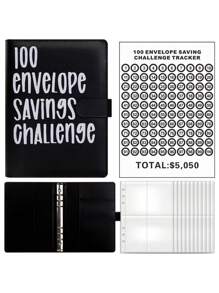 1pc 100 Day Savings Challenge Coin Envelope Budget Organizer, Storage Goal Planner, Savings Progress Tracker, And Durable, Reusable, Binder Storage Bag, Effective Budget Cash Spending System, Start The New Semester Savings Challenge, Exquisite Back-To-School Season Gift, Back-To-School Season Gift, Help To Develop A Stable Savings Habit, Suitable For Students And Office Workers, A Must-Have For The Back-To-School Season.