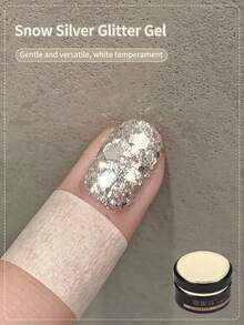 annies 5毫升 1支 雪银亮片指甲油凝胶 UV LED 炫彩超闪闪片凝胶 半永久可卸美甲沙龙 DIY - 彩色 - 查看 2