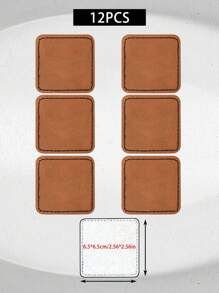 1 pieza Parche personalizado con adhesivo termofusible, pegatina de tela con contenido personalizado, parche rectangular para pantalones vaqueros, parche cuadrado para pantalones vaqueros, parche gris para pantalones vaqueros, parche marrón para pantalones vaqueros, parche marrón, parches personalizados en blanco con grabado láser, pegatina de tela rectangular para reparación de ropa y suministros de costura, parches personalizados especialmente para pantalones vaqueros