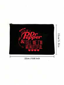 1pc Best Gift For Friends Cosmetic Bag, Coin Purse, Zipper Clutch, Makeup Bag Cosmetic Storage Bag Beauty Bag, Lightweight Storage Bag, Small Bag Cosmetic Bag Cosmetic Storage Bag Beauty Bag, Women's Cosmetic Bag Small Bag Travel Toiletries Storage Bag For Makeup Tools, Portable Handheld Toiletries Bag, Fashionable And Simple Style,For Holiday Beach, Bathroom Collection, Bedroom Collection, Large Capacity