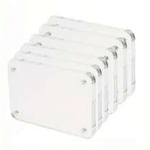 Rame foto acrilice magnetice puternice – Mini rame foto pentru frigider cu magnet cu două fețe în dimensiunea portofelului, perfecte pentru afișarea filmului și decorarea frigiderului cu amintiri prețuite