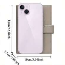1pc Simple Fashion Women Passport Holder, Long Bifold Wallet, Slim & Stylish, With Cash Slot, Credit Card Slots, Coin Pocket, SIM Card Slot, Durable Polyester Lining, Security Zipper Compartment, Perfect Gift