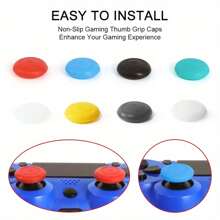 8 Peças/Conjunto de Capa de Alavanca de Polegar de Silicone, Capa de Corpo de Alavanca de Controle para Capa de Alavanca de Polegar, Tampa do Punho do Polegar, Capa do Joystick, Acessórios da Caixa do Controlador de Jogo