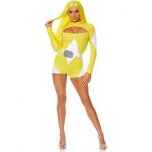 Womens Power Move Superhero Costume Yellow Large/X-Large