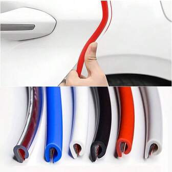 32 英尺 10 米 U 型车门饰条，橡胶防刮保护条车门边缘防护饰条密封条，适用于大多数车辆的通用配件