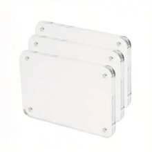 Rame foto acrilice magnetice puternice – Mini rame foto pentru frigider cu magnet cu două fețe în dimensiunea portofelului, perfecte pentru afișarea filmului și decorarea frigiderului cu amintiri prețuite