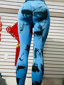 LEGGINS DEPORTIVOS PARA DAMA - Azul - Ver 4