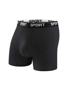 8pcs Men's Long And Comfortable Underwear - Breathable, Elastic, Quick Drying, Elastic Waistband, Sports And Casual Boxer Underwear - Soft, Lightweight, Moisture Absorbing. - Multicolor - View 6