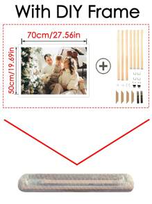 1pc Custom Picture With DIY Frame.Vibrant Personalized Anime, Movies, Family, Wedding, Friends, Pets, And Animal Picture Posters And Prints For Room Decoration - Frameless, High-Quality Materials,Used For Decorate Your Living Room Study Bedroom Garage Office,As Perfect Gift For Family Dinner,Children's Day,Family Member's Birthday,Valentine's Day,Unique Ideal Gifts For Your Lover,Best Friends Graduation