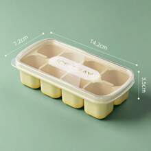 Stackable Silicone Ice Tray With Cover-Easy To Demould 8-Cell Ice Mold Set, LFGB Certified, Spill-Proof For Cocktails, Safe To Freeze. Ice Cube Tray Ice Cube Ice Cube Squishy Ice Cube Mold Ice Cube Mould