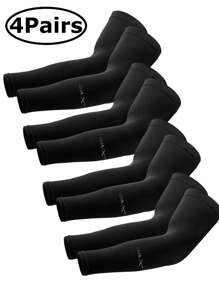 4 paires/1 paire de manches de bras refroidissantes avec protection UV pour femmes et hommes, manchon de protection solaire longue pour le cyclisme. Manches anti-solaires pour hommes, femmes et jeunes pour couvrir les bras
