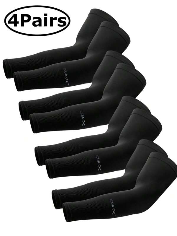 4Pairs/1Pair UV Protection Cooling Arm Sleeves For Women Men, Long Sunblock Protective Cycling Arm Cover Cover Up - Sun Sleeves For Men Women Youth Sleeves Cover Arms
