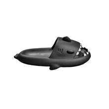 Sandalias mujer y hombre en forma de tiburón, auténticas chanclas de tiburón calidad premium, cómodas y ligeras - Negro - Ver 2