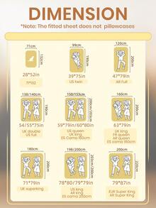 1pc Supersoft Solid Color Fitted Sheet, Bedding, Lightweight Bed Sheet, Dark Grey Mattress Cover For Bed, Deep Pocket Fitted Sheet, Soft And Breathable, For All Size Bed -Twin, Full, Queen, King Size Sheet, Suitable For All Seasons, Room Decor - Dark Grey - View 3