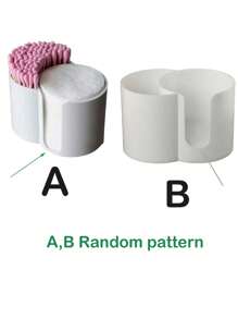 1 Stück Q-Tip Halter, Badezimmer Becher Zahnstocherspender, runde Papierbecher Q-Tip Zahnstocheraufbewahrungsbox, Badaccessoire Aufbewahrungsbox, Set Kosmetikaufbewahrungsbox für Waschtisch (Die im Wattestäbchenkasten enthaltenen Wattestäbchen sind alle weiß)