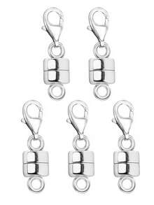 豪华磁性项链扣 - 方便的链条延长器和转换器，用于珠宝制作，可调节的连接器，用于项链和手链设计 - 彩色 - 查看 10