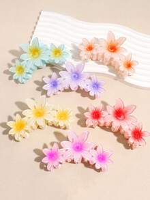 1/3/6件，新款糖果色三小洋甘菊发夹女士甜美大渐变发夹螃蟹发夹发饰，为女性朋友选择完美的礼物，春夏季发夹发夹发夹发夹发夹接发夹，海滩配饰秋冬花朵适合度假装女士 - 彩色 - 查看 17