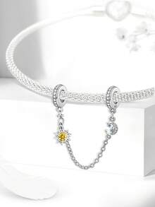 1 件 925 纯银日月链，适合女士手链、手镯、DIY 珠宝制作约会礼物精美女士珠宝