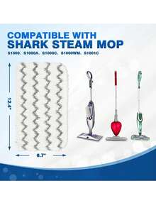 Replacement Cleaning Pads For Shak Shark Steam Mop S1000/S1000A/S1000C/S1001C/M11/D01 - Multicolor - View 3