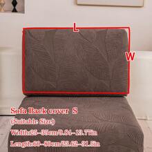 1 Stück Plüsch Jacquard rutschfeste Anti-Splash Sofasitzüberzug, weich und hautfreundlicher moderner Stil elastischer Sofahusse, geeignet für alle Jahreszeiten, hundesicher, passend für L-förmige Kombinations-Sofas und 1/2/3/4-Sitzer-Sofas (einzeln verkauft)