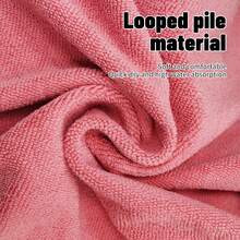 MUTAO 1pc Quick-Drying Comfortable Changing Robe With Pocket And Hooded Towel, Solid Color, Suitable For Beach And Bathroom - shell pink - View 7