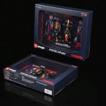 Burago 2 sets de Bburago, edición limitada 1:43 de coches de aleación del equipo F1, set de coches de Fórmula Dos con marco de imagen, edición de coleccionista de modelos de carreras con tapa dura, regalo de coleccionista de modelos de carreras Red Bull/Mercedes/McLaren para hombres