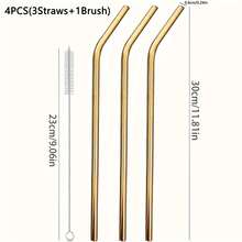 4/7/10PCS 彩色长吸管和吸管刷，可更换吸管适用于 40 盎司旅行杯，可重复使用的杯子长吸管（带吸管刷），304 不锈钢吸管适用于雪糕/冰咖啡/果汁等，可用洗碗机清洗，适用于户外、露营 - 幻彩 - 查看 13