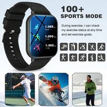 智能手表，无线通话/拨号，多种运动模式，适合男女，信息提醒，运动手表，兼容 iPhone/Andriod