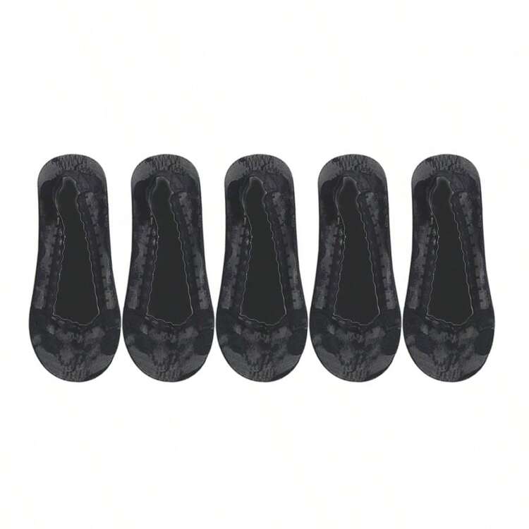 蕾丝不掉船袜女夏季吸汗透气袜子春夏季隐形船袜底低帮薄款袜子 - 彩色 - 查看 13