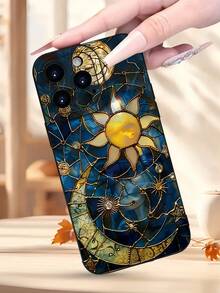 1个日月图案手机壳,适用于所有苹果机型,是送给亲朋好友的绝佳礼物,也适用于苹果系列手机。 - 彩色 - 查看 3