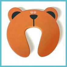 1/8 opakowania ochraniacza na drzwi dla dzieci, blokada drzwi dla dzieci z kreskówkowym wzorem, słodka pianka EVA z motywem zwierzątek – miękka, kolorowa i trwała, miękka tekstura, ochraniacz na drzwi