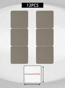 1 pieza Parche personalizado con adhesivo termofusible, pegatina de tela con contenido personalizado, parche rectangular para pantalones vaqueros, parche cuadrado para pantalones vaqueros, parche gris para pantalones vaqueros, parche marrón para pantalones vaqueros, parche marrón, parches personalizados en blanco con grabado láser, pegatina de tela rectangular para reparación de ropa y suministros de costura, parches personalizados especialmente para pantalones vaqueros