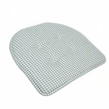 Houndstooth U-Shaped 16 X 17 Memory Foam Chair Pad Pistachio 2 Pack