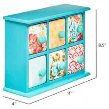 6 Drawer Spice And Tea Caddy