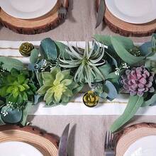 15 Peças de Plantas Suculentas Artificiais, Suculentas Verdes Pequenas Sem Vaso para Decoração de Casa, Escritório, Mesa, Arranjo Floral de Jardim Interno e Externo, Decoração de Primavera e Verão